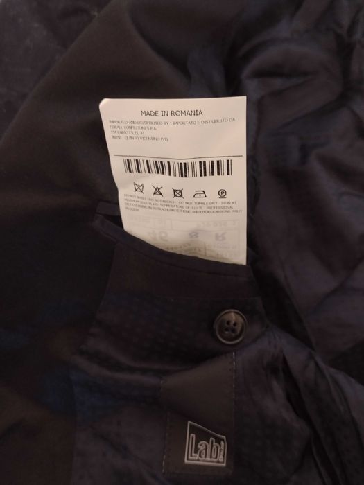 Sacou smoking Pal Zileri 1 nasture lana original marimea 46 sau S nou