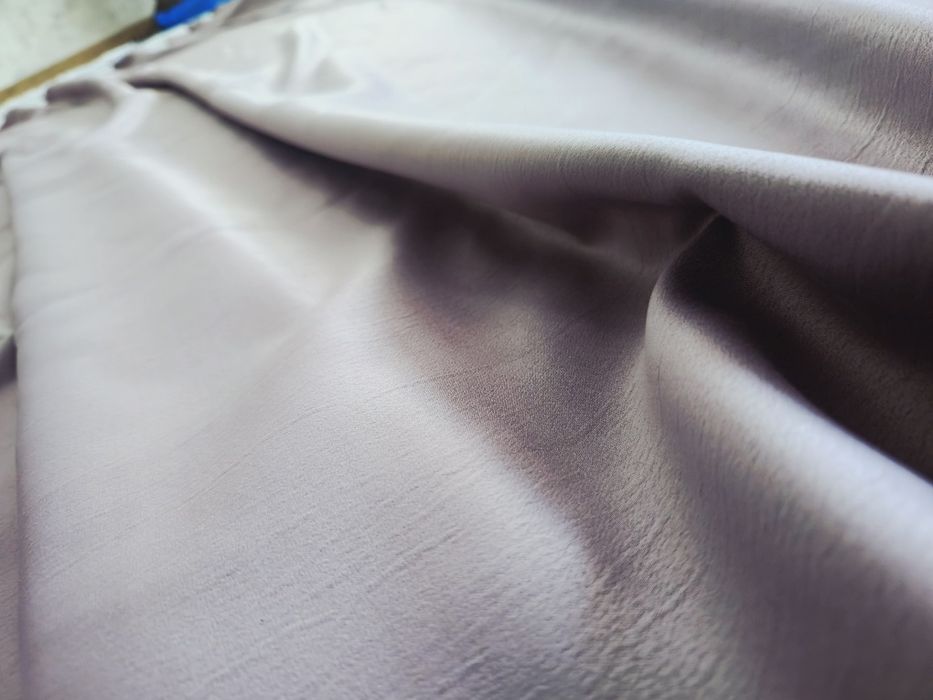 Шторы с тюлью - сирень