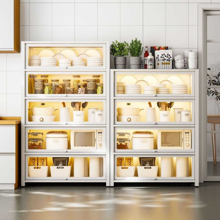 Стальной сервант для кухни/Po‘lat ovqat xonasi javoni