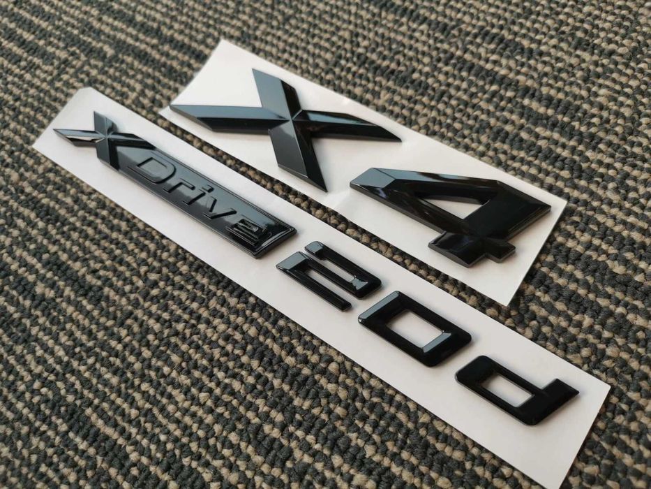 Set embleme BMW X4 xdrive 20d M / emblema stema sigla sticker scris