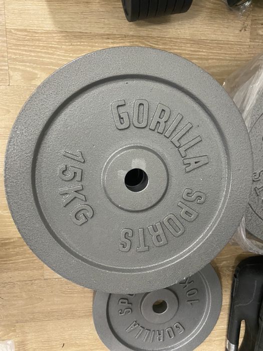 Discuri haltera gantere noi 15 kg noi metal pret Promo 180 ron buc.