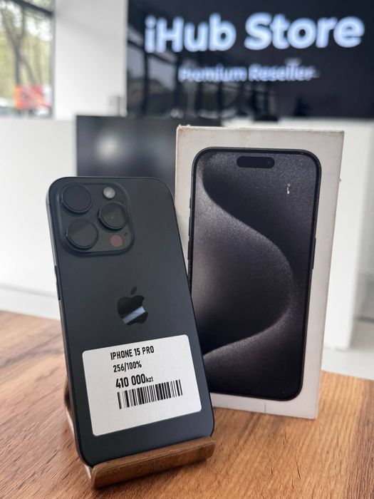 Айфон15Про•256гб/100%қара(титан)