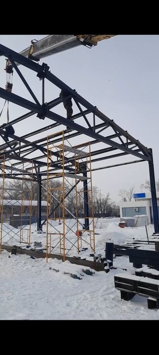 Сварочные работы металлоконструкций.