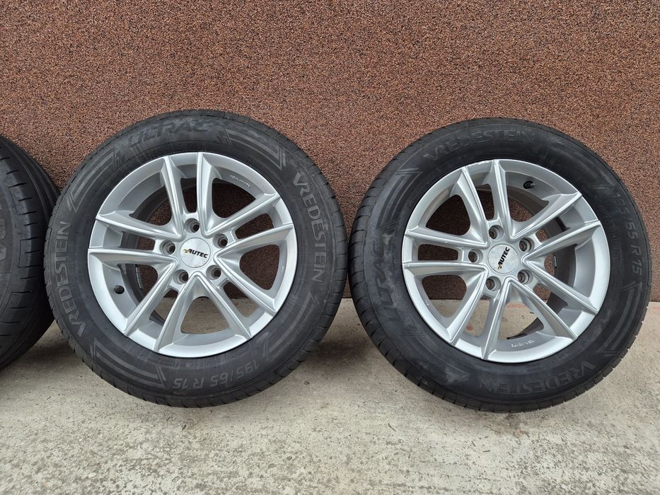 Jante Autec R15 5x112 cu anvelope 195/65R15