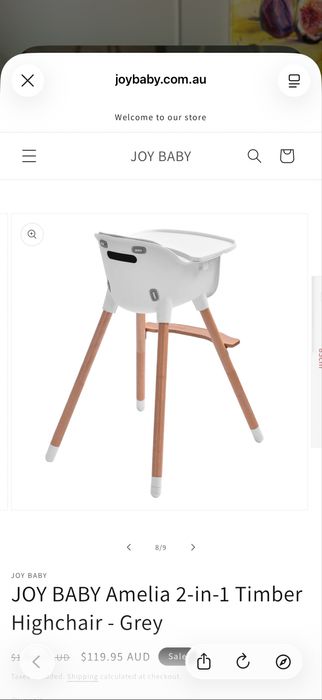 Детско столче за хранене Jimmylee