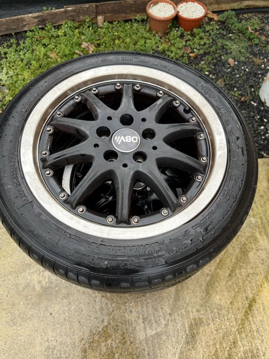 Set 4 jante aliaj DBV 15” + anvelope 195/50 R15