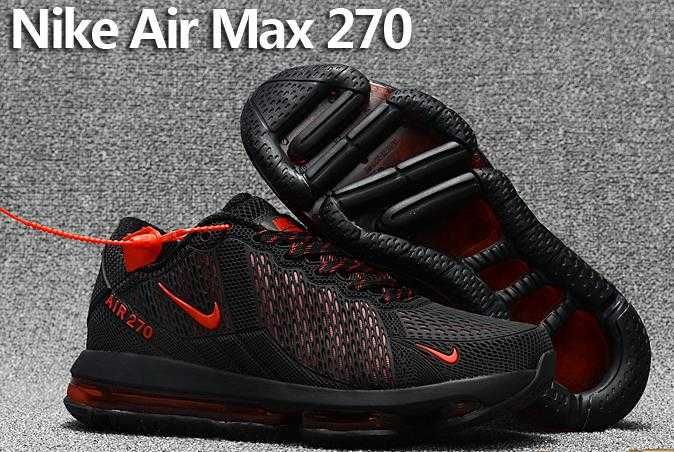 Nike Air Max 270 - Черно с червени акценти, размер 41 Специална оферта