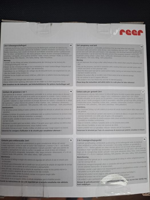 НОВ! Колан за шофиране за бременни Reer