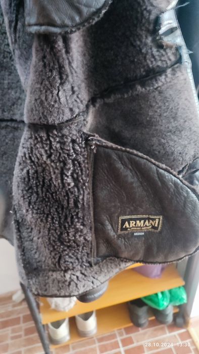 Кожаная дублёнка мужская