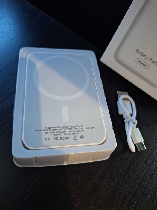 Powerbank Magnetic MagSafe 5000 mAh – Nou, Încărcare Wireless