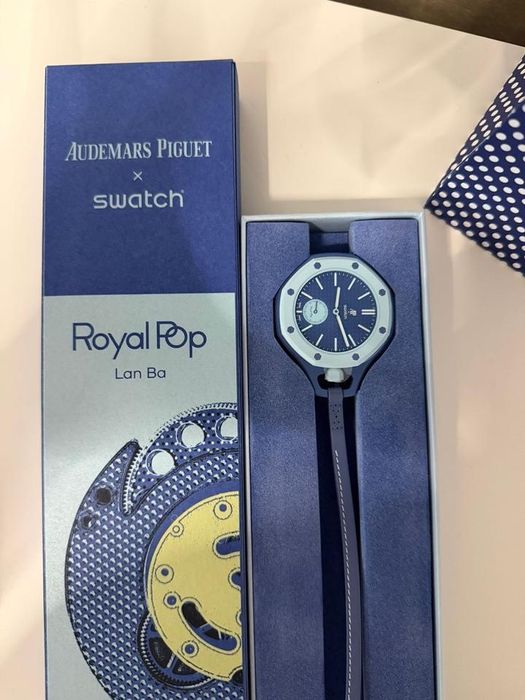 Ap swatch blue audemars piguet мъжки джобен часовник мъжки ръчен часовник АП royal pop