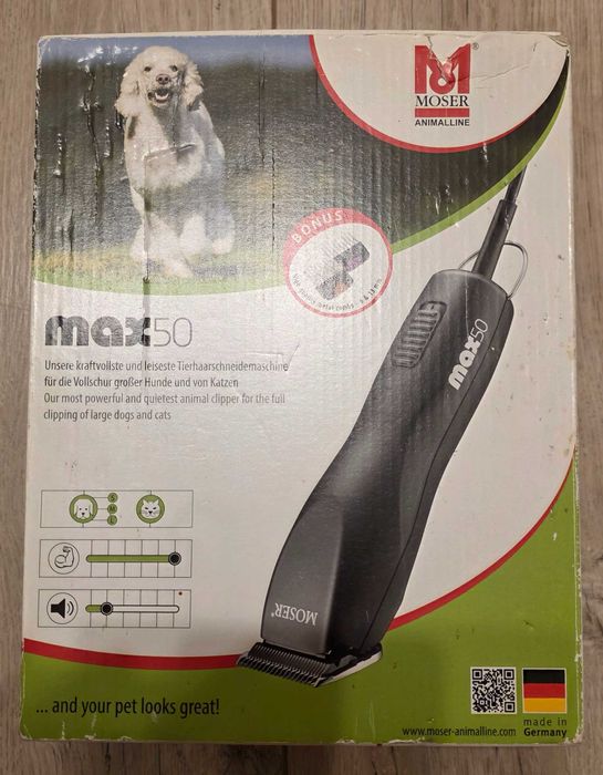 Машинка за подстригване Moser max 50  Мозер макс и ножчета