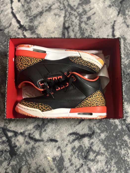 Jordan 3 orange kumkumquat