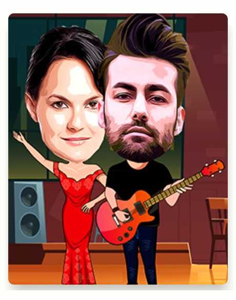 Дигитални карикатури за двойки