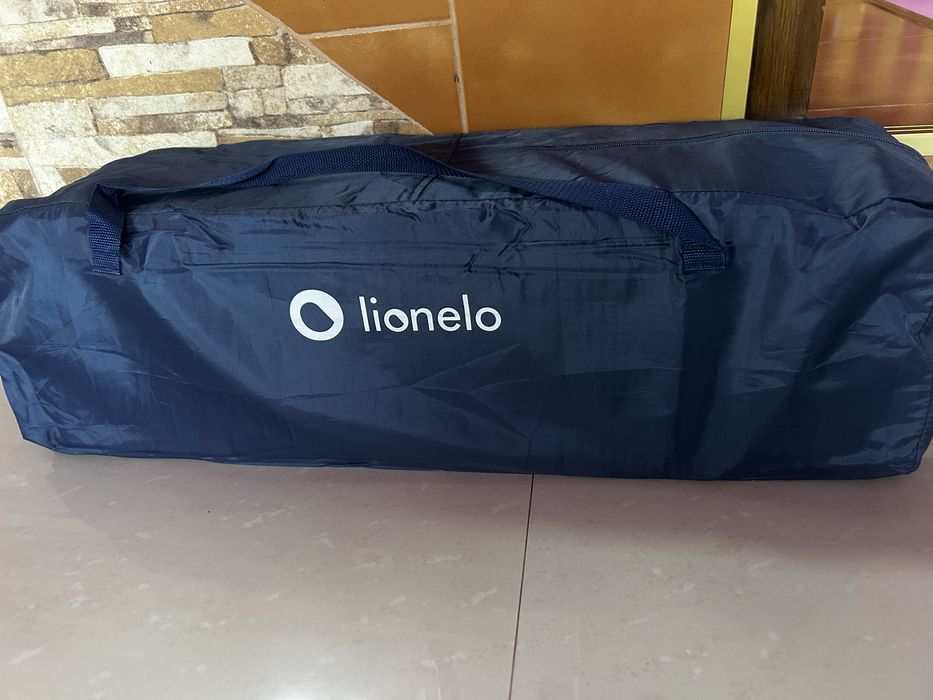 Patuț pliabil lionelo cu un nivel, Blue