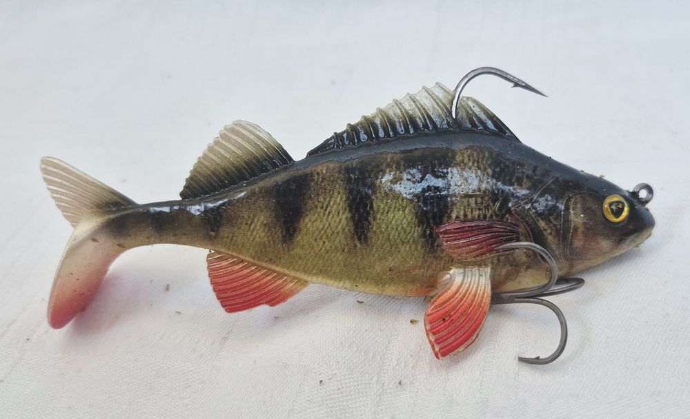 Swimbait Fox Rage Ultra-Realistic Perch Repicant, biban realistic, 14cm, 45gr.