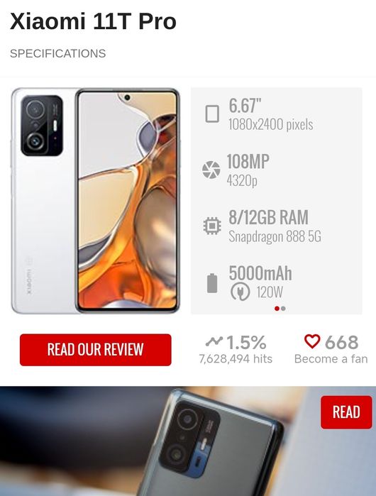 Xiaom i 11T pro 12/256