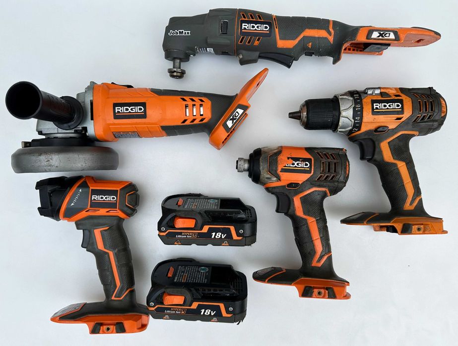 Ridgid - Сет на батерия импакт, ъглошлайф