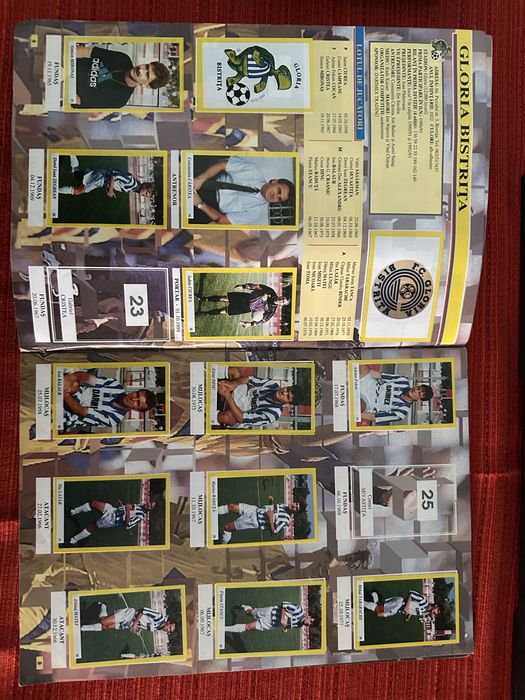 Album Fotbal 94/95. 90% completat
