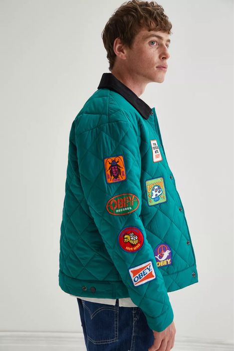 OBEY Collectors Quilted Jacket ОРИГИНАЛНО мъжко яке - М-L