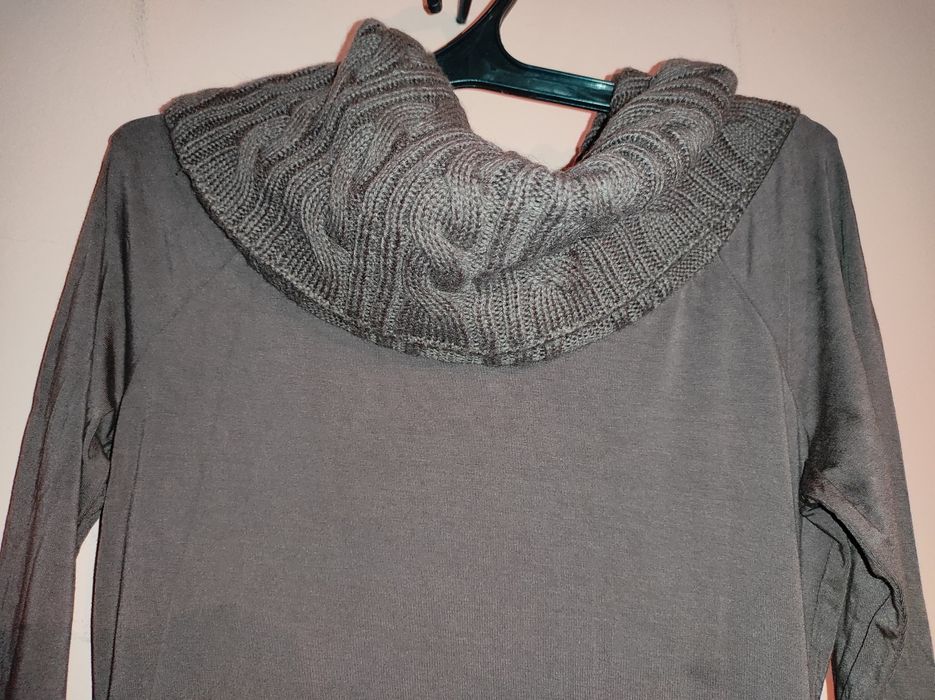 Платье мини с длинными рукавами