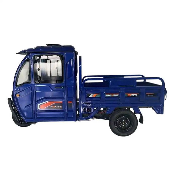 Електрическа Карго триколка транспортер с кабина - 3000W 72V 58Ah