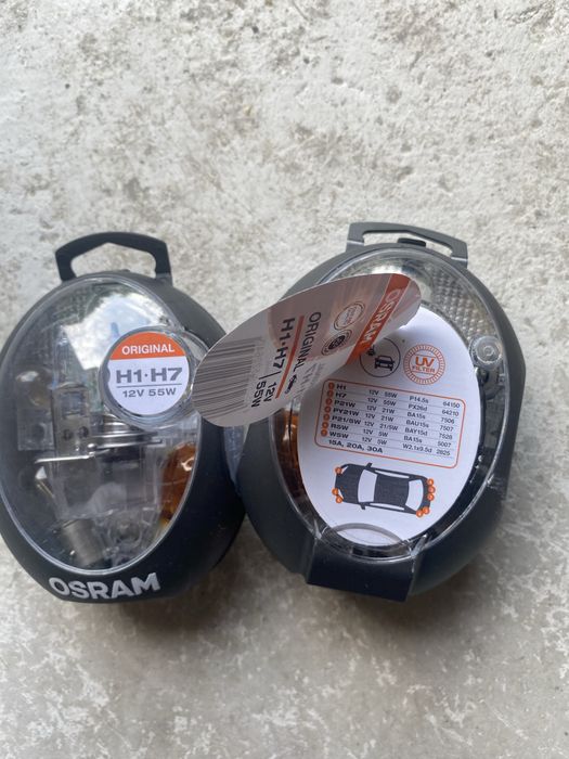 becuri auto 2cutii(seturi)de rezerva 12V, H1/H7 OSRAM CLK H1/H