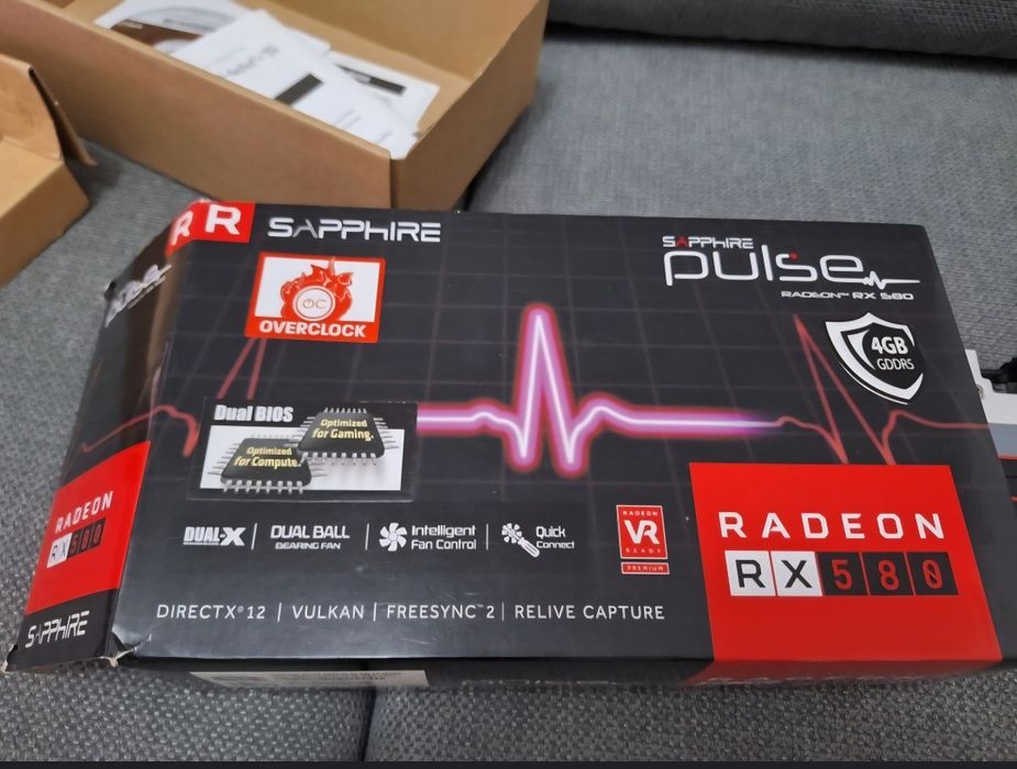 Placa Video GPU AMD 580 pulse 8gb