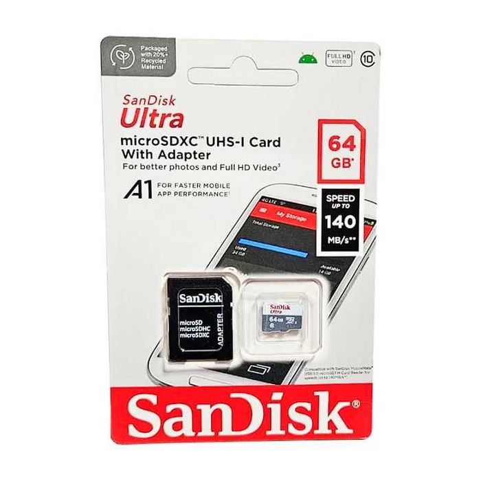 Card MicroSD Sandisk 64gb Sigilat