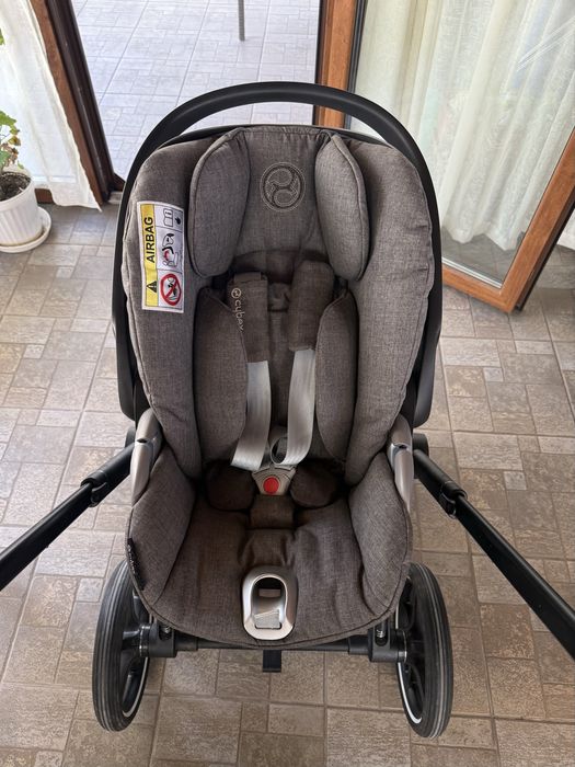 Столче за кола Cybex Cloud Z i-size plus Soho Grey + база