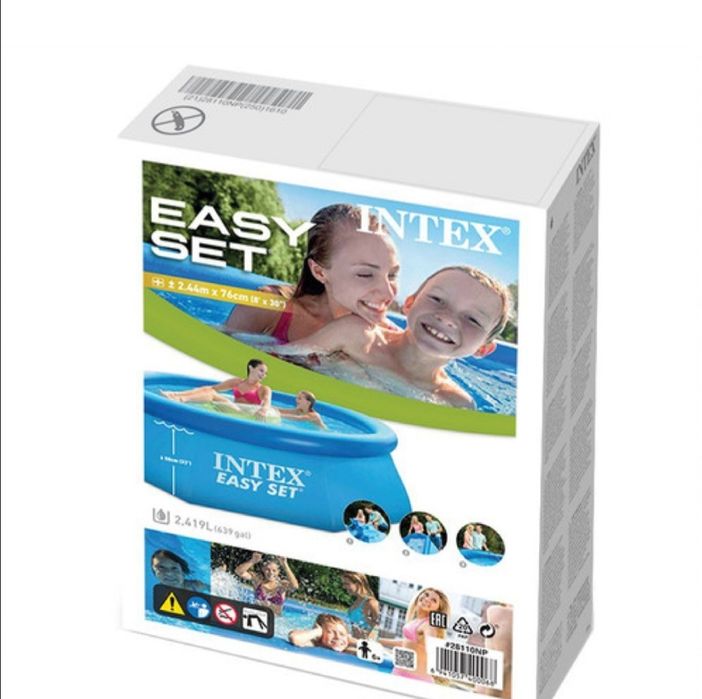 Надувной бассейн INTEX (244х76) 2420 литров