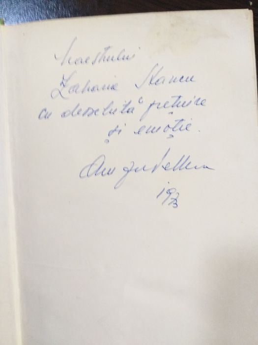 Carte cu autograf Amzza Pellea
