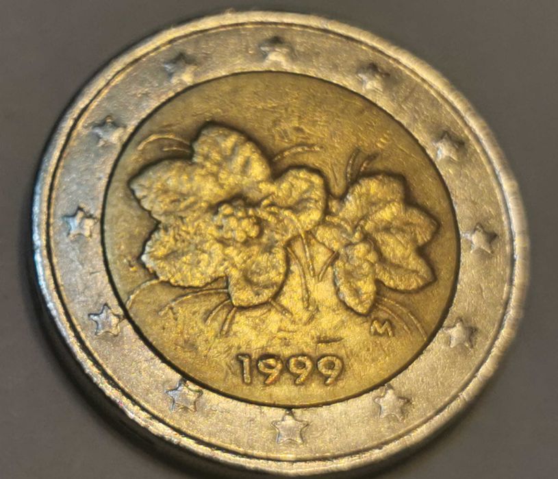 2 евро емисия 1999 Финландия много хубава монета