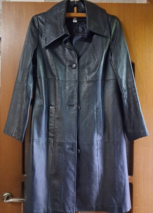 Продаю кожанный тренч