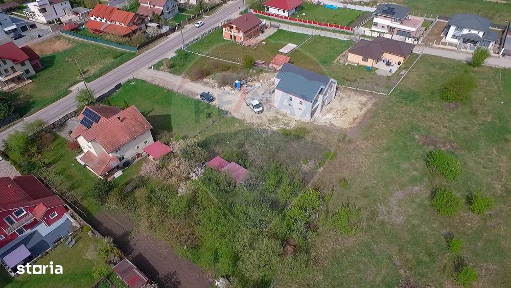 Teren cu autorizatie de constructie la intrare in Chinteni, Comision 0