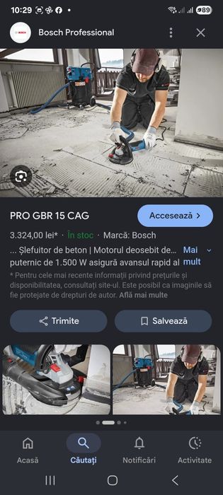 Slefuitor beton Bosch GBR 15 CAG