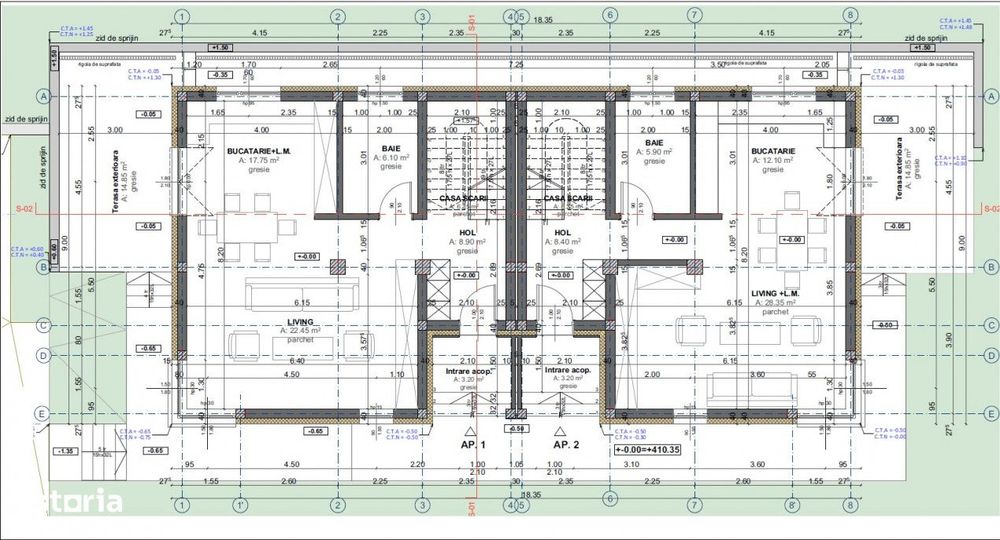 Duplex 4 camere | 140mp utili | 300 mp Teren | Dambul Rotund | Lidl