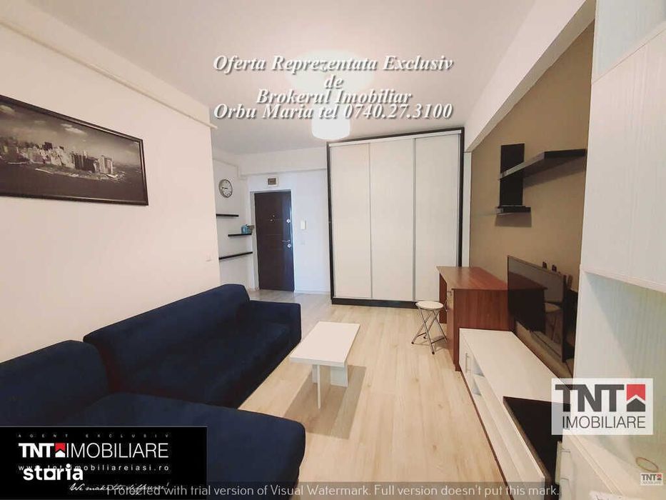 ULTRA-CENTRAL Apartament 2 Camere Open-Space Bloc Nou  Zona Palas