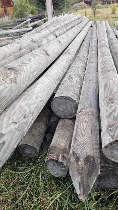 Stalpi de lemn pentru retele electrice telecomunicatii constructii lemn stalpi impregnati ecologic