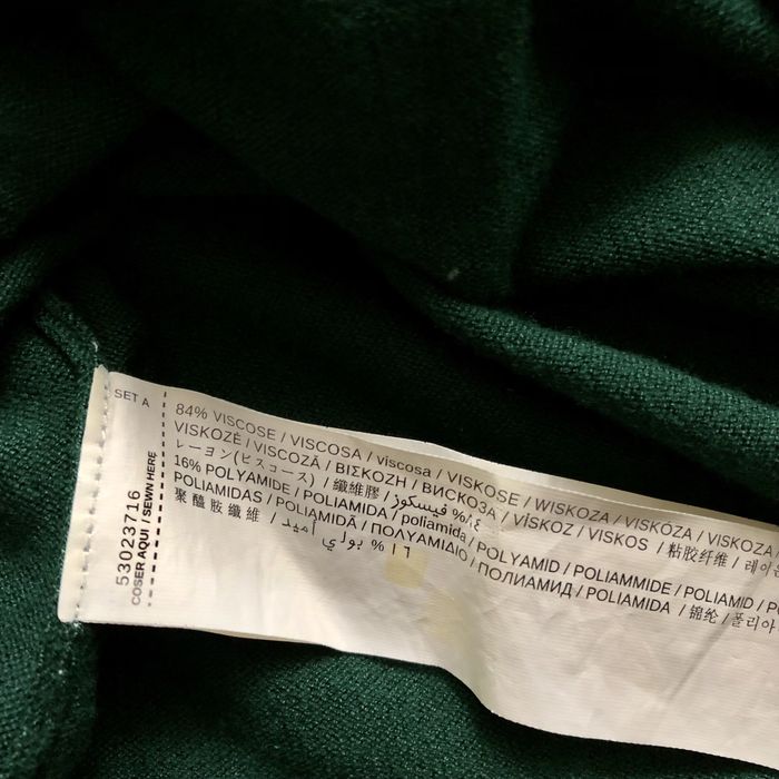 MANGO Bluza dama verde pe gat | primavara | maneci scurte, subtire | S