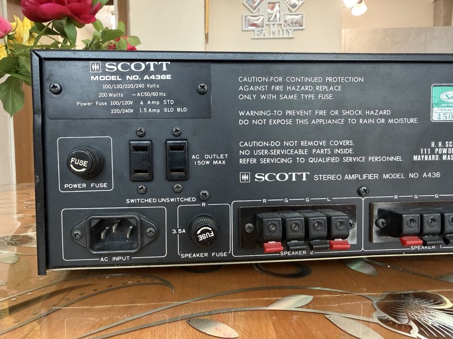 Scott A-436 Стерео усилвател