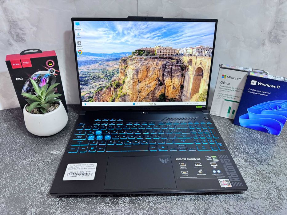 Игровой Ноутбук ASUS TUF Gaming A16 /Ryzen 7-7445HS/16GB/512GB/RTX4050
