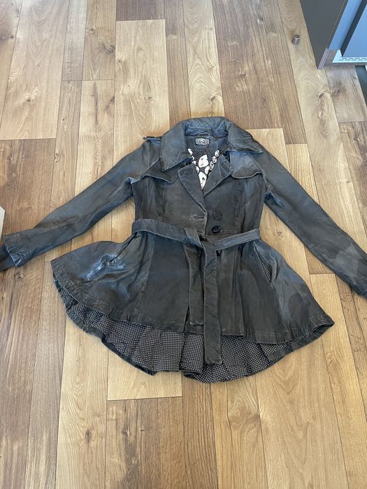 Кожено яке естествена кожа XS размер,сафари XS