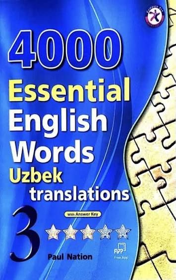 4000 Essential English Words  (rangli, o'zbekcha tarjimasi bilan)
Pau