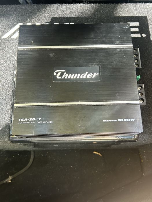 Бас каса Alpine + усилвател Thunder