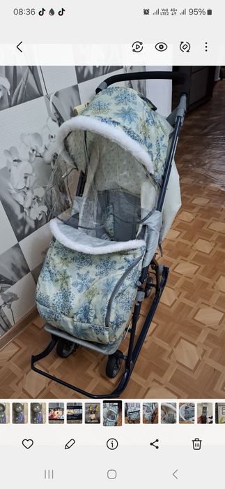 продам детский санки коляска
