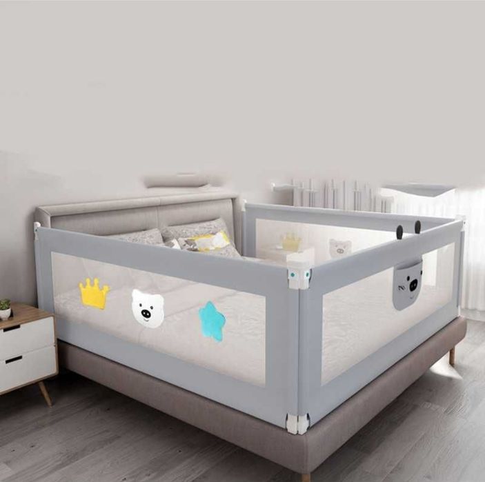 Laterale protecție pat bebe 160×200 - 3 bucati