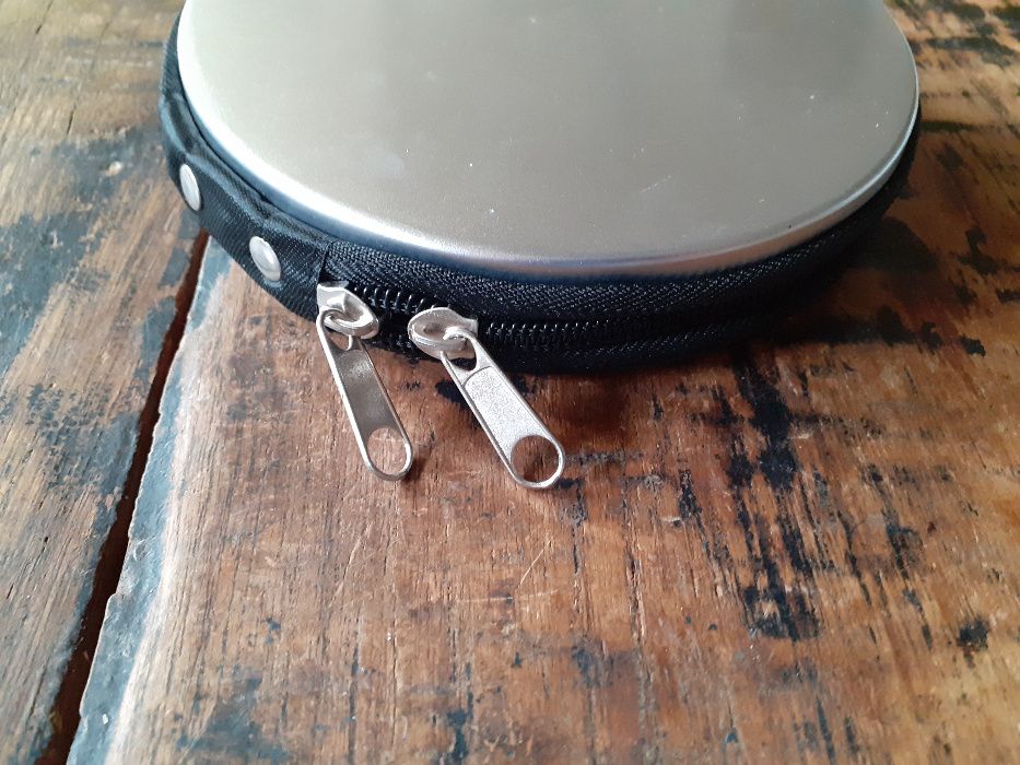 калъф за дискове CD case метал и кожа