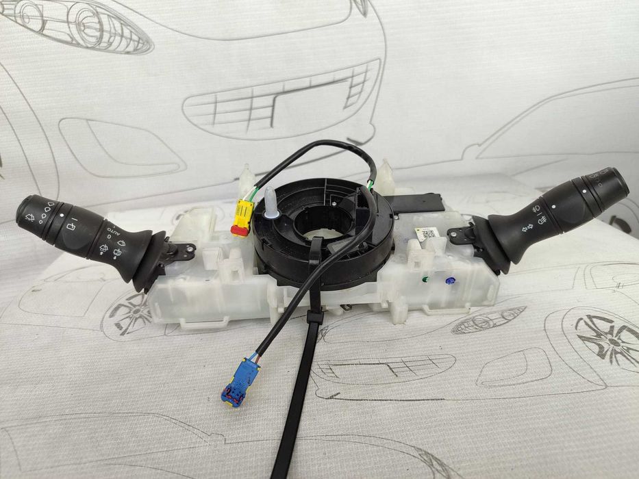 Ansamblu manete comenzi volan + spiră Renault Megane III 255670019R 2014 / [2009-2016] / (5B3)