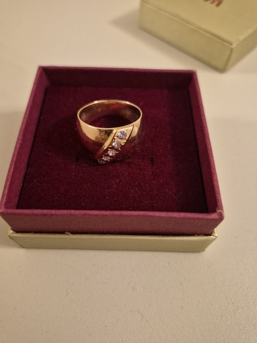 Кольцо чалма золотое